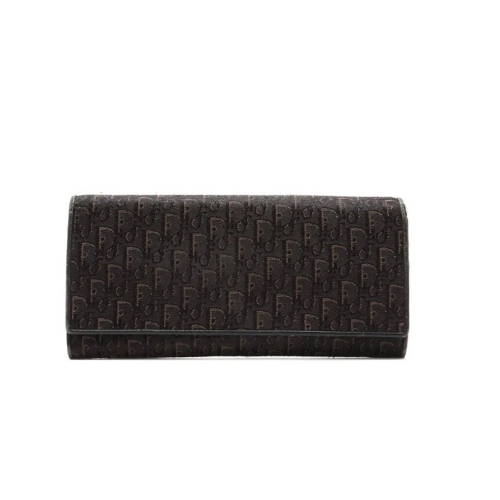 Black Dior Monogram wallet